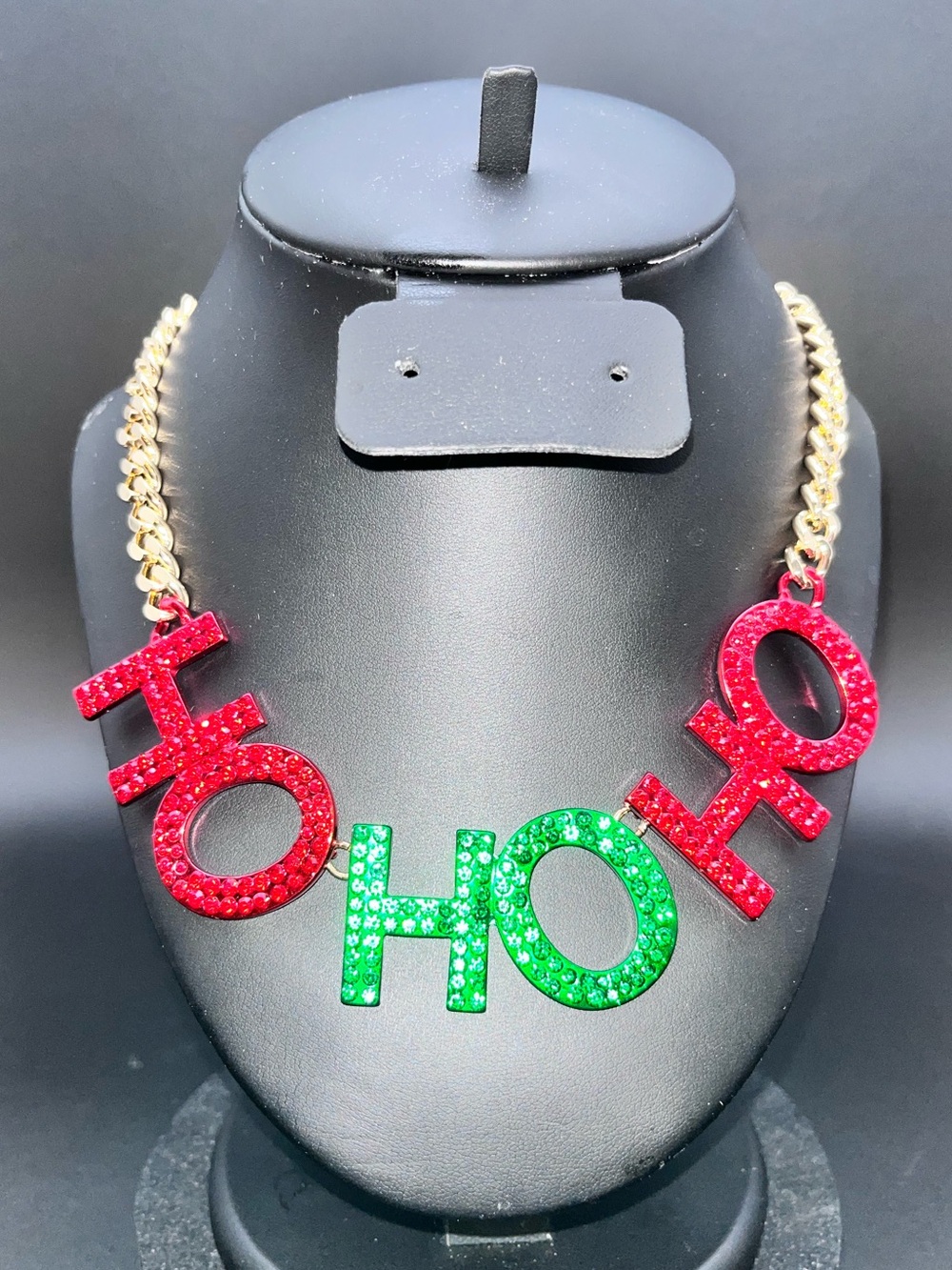 BETSEY JOHNSON Crystal Ho Ho Ho Necklace